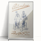 Vintage Travel Poster - Columbias Bicycle Wall Art