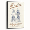 Vintage Travel Poster - Columbias Bicycle Wall Art