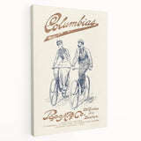 Vintage Travel Poster - Columbias Bicycle Wall Art