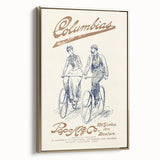 Vintage Travel Poster - Columbias Bicycle Wall Art