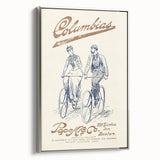Vintage Travel Poster - Columbias Bicycle Wall Art