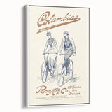Vintage Travel Poster - Columbias Bicycle Wall Art
