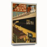 Vintage Travel Poster - The Boat Train Adventure Wall Art