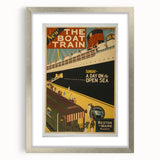 Vintage Travel Poster - The Boat Train Adventure Wall Art