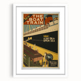 Vintage Travel Poster - The Boat Train Adventure Wall Art