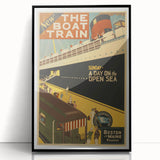 Vintage Travel Poster - The Boat Train Adventure Wall Art