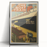 Vintage Travel Poster - The Boat Train Adventure Wall Art