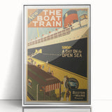 Vintage Travel Poster - The Boat Train Adventure Wall Art