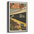 Vintage Travel Poster - The Boat Train Adventure Wall Art