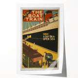 Vintage Travel Poster - The Boat Train Adventure Wall Art