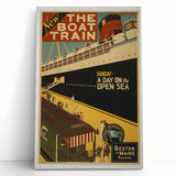 Vintage Travel Poster - The Boat Train Adventure Wall Art