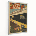 Vintage Travel Poster - The Boat Train Adventure Wall Art