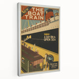 Vintage Travel Poster - The Boat Train Adventure Wall Art