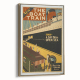 Vintage Travel Poster - The Boat Train Adventure Wall Art