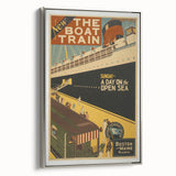 Vintage Travel Poster - The Boat Train Adventure Wall Art