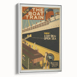 Vintage Travel Poster - The Boat Train Adventure Wall Art