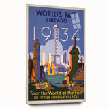 Vintage Travel Poster - 1934 Chicago World’s Fair Wall Art