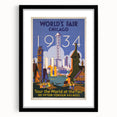 Vintage Travel Poster - 1934 Chicago World’s Fair Wall Art
