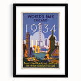 Vintage Travel Poster - 1934 Chicago World’s Fair Wall Art