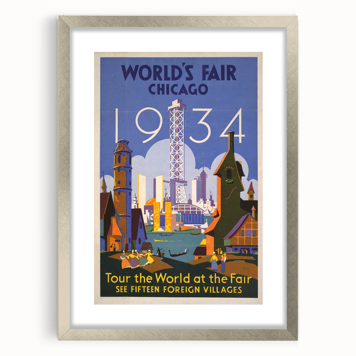 Vintage Travel Poster - 1934 Chicago World’s Fair Wall Art