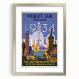 Vintage Travel Poster - 1934 Chicago World’s Fair Wall Art