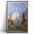 Vintage Travel Poster - 1934 Chicago World’s Fair Wall Art
