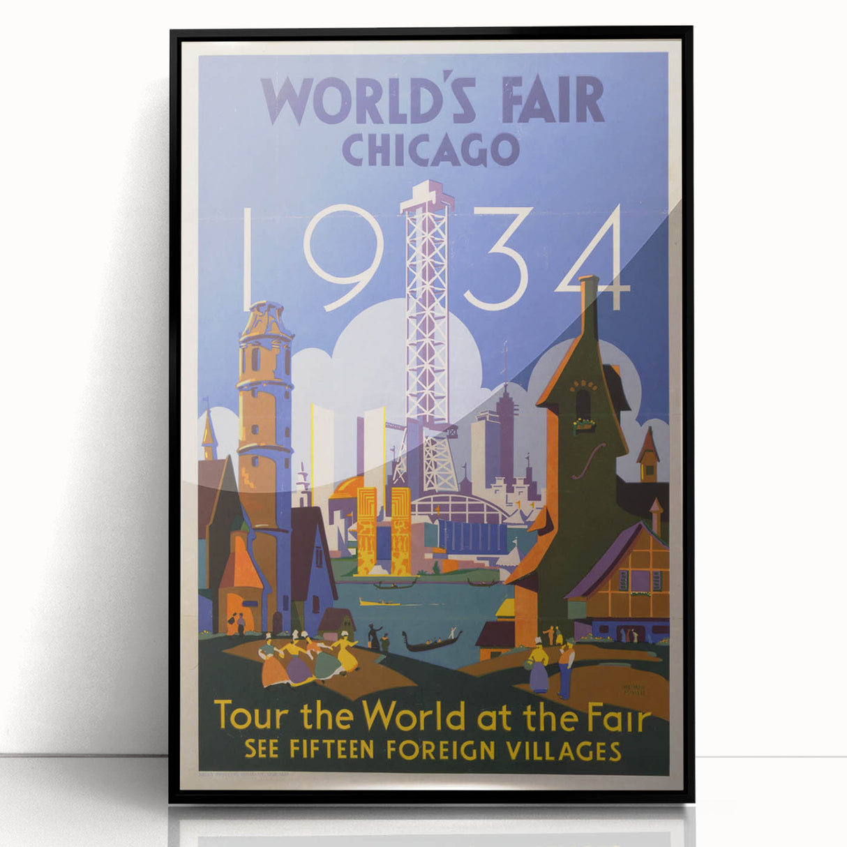 Vintage Travel Poster - 1934 Chicago World’s Fair Wall Art