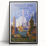 Vintage Travel Poster - 1934 Chicago World’s Fair Wall Art