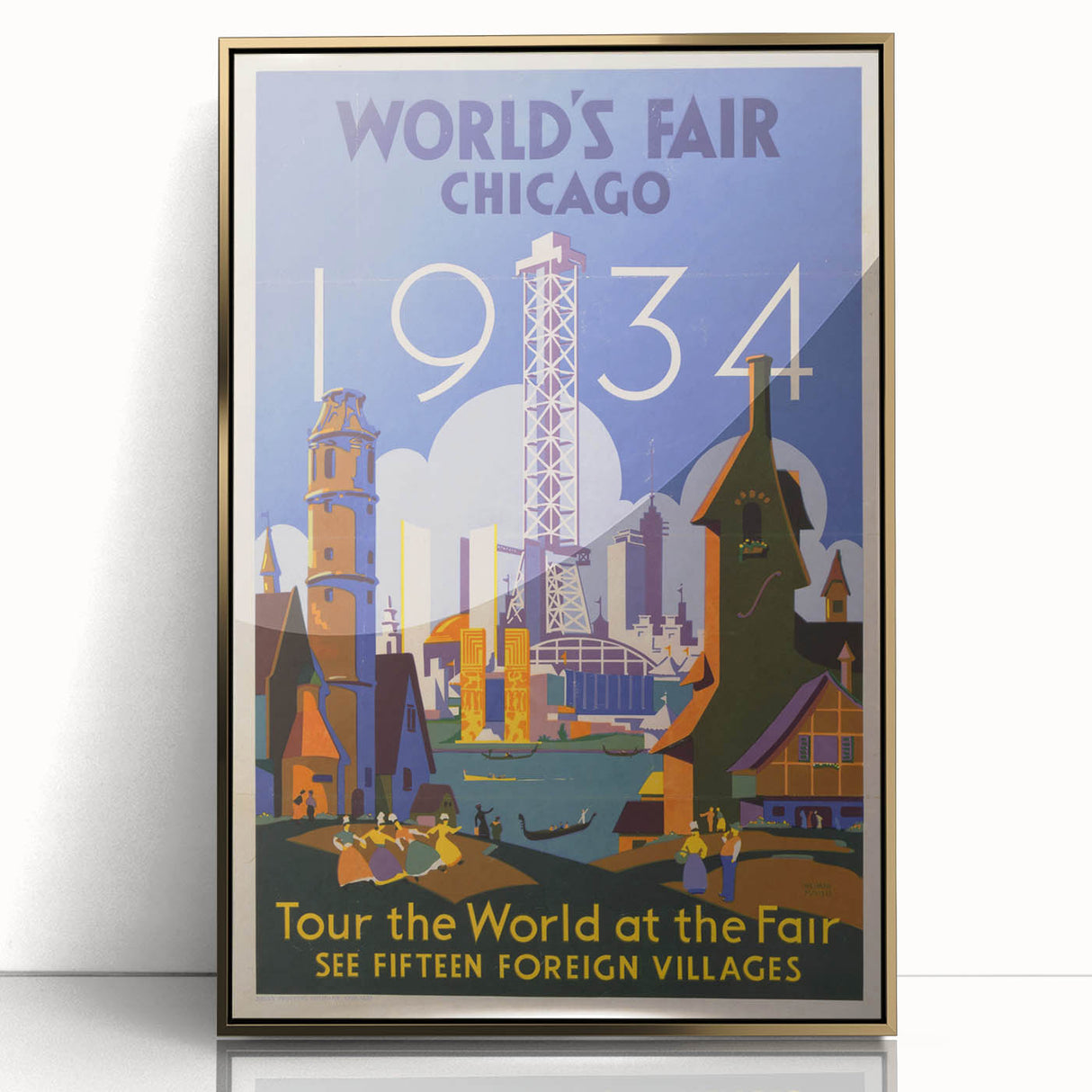 Vintage Travel Poster - 1934 Chicago World’s Fair Wall Art