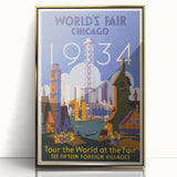 Vintage Travel Poster - 1934 Chicago World’s Fair Wall Art