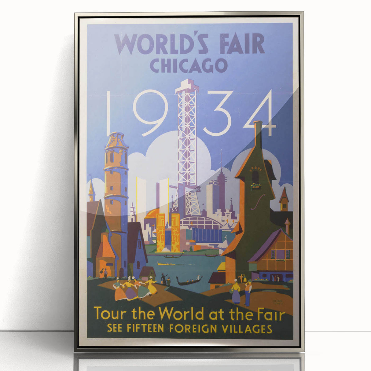 Vintage Travel Poster - 1934 Chicago World’s Fair Wall Art