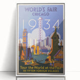 Vintage Travel Poster - 1934 Chicago World’s Fair Wall Art