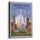 Vintage Travel Poster - 1934 Chicago World’s Fair Wall Art