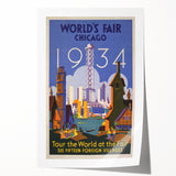 Vintage Travel Poster - 1934 Chicago World’s Fair Wall Art