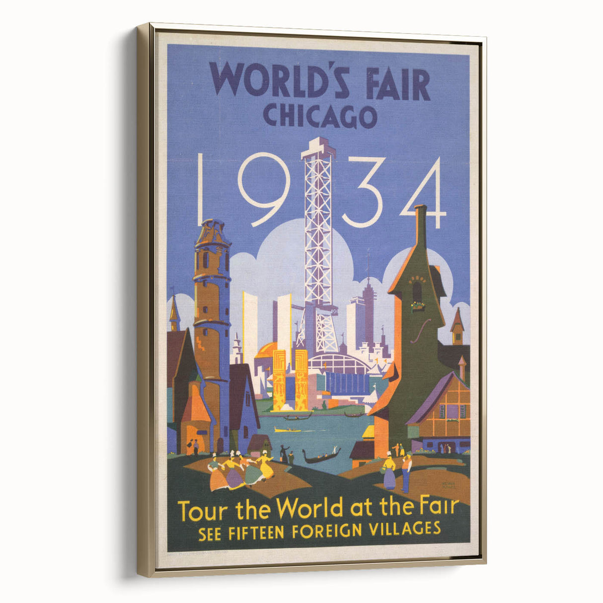 Vintage Travel Poster - 1934 Chicago World’s Fair Wall Art