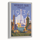 Vintage Travel Poster - 1934 Chicago World’s Fair Wall Art