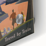 Vintage Travel Poster - Pacific Northwest Train Wall Art