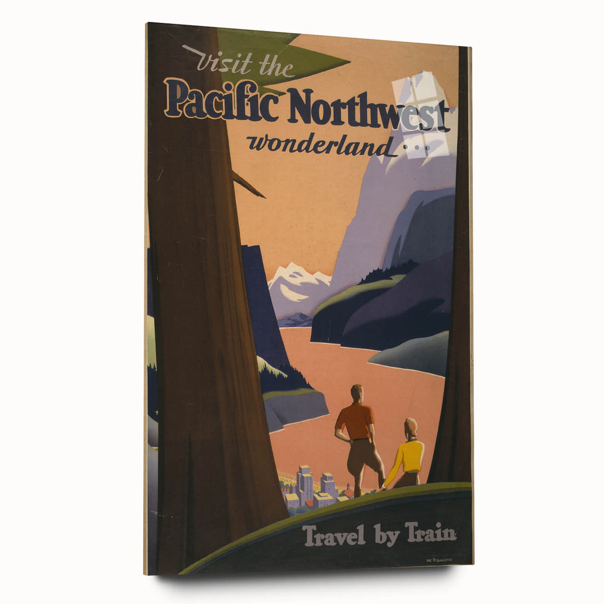 Vintage Travel Poster - Pacific Northwest Train Wall Art