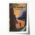 Vintage Travel Poster - Pacific Northwest Train Wall Art