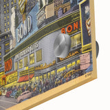 Times Square Nightscape Poster – Vintage New York City Art