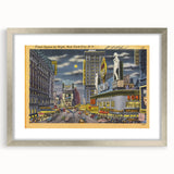 Times Square Nightscape Poster – Vintage New York City Art