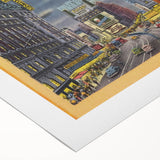 Times Square Nightscape Poster – Vintage New York City Art