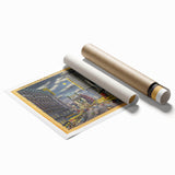 Times Square Nightscape Poster – Vintage New York City Art