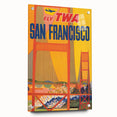 Vintage Travel Poster - San Francisco TWA Wall Art