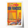 Vintage Travel Poster - San Francisco TWA Wall Art