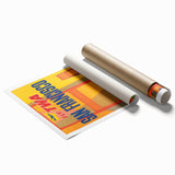 Vintage Travel Poster - San Francisco TWA Wall Art