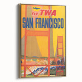 Vintage Travel Poster - San Francisco TWA Wall Art