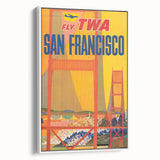 Vintage Travel Poster - San Francisco TWA Wall Art