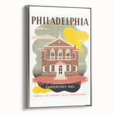 Vintage Travel Poster - Philadelphia Carpenters' Hall Art