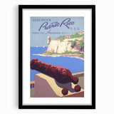 Vintage Travel Poster - Puerto Rico Coastal Art